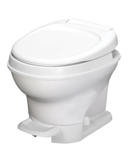 The Aqua Magic V RV Toilet in White: The Ultimate Solution for Limited Space in Your RV Bathroom
